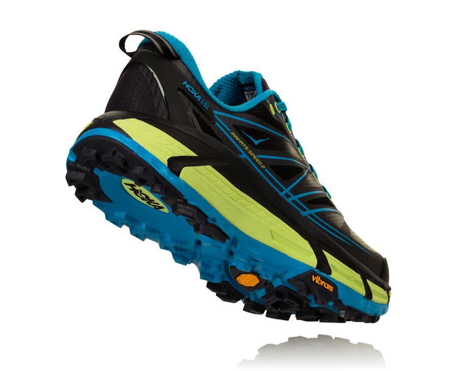 Hoka One One Mafate Speed 2 Trailskor Herr - Svarta/Blå - NMAGE-3175